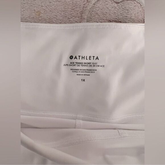 Athleta Ace Tennis Skort 13.5" Bright White 1X - Picture 8 of 9
